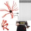 Flexible Chimney Sweep Kit 33 Ft. Chimney Sweep Brush With 10 Nylon Flexible Rods Rotary Chimney Cleaning Kit