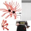 Chimney Sweep Kit 26 Ft. Chimney Brush Kit With 8 Nylon Flexible Rods And 2 Brush Head Chimney Cleaning Tool Kits