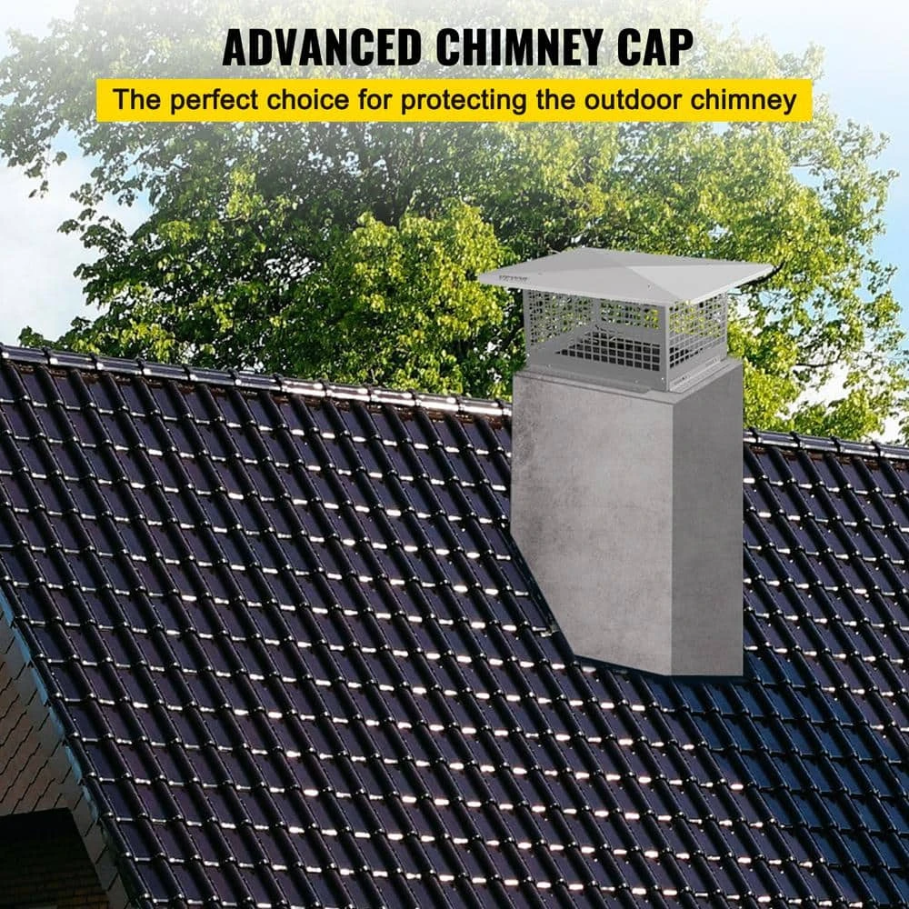 Chimney Cap 13 In. X 21 In. Flue Caps 304 Stainless Steel Fireplace Chimney Cover Chimney Flue Cover 2 Chimney Cap 13 In. X 21 In. Flue Caps 304 Stainless Steel Fireplace Chimney Cover Chimney Flue Cover - Image 2