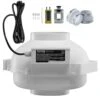 6-4.5 In. Radon Fan Installation Kit, Quiet 380 CFM Radon Mitigation Fan System Kit With 2-Couplers, Pressure Indicator