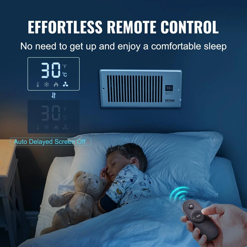 Register Booster Fan, Quiet Vent Booster Fan Fits 4 In. X 10 In. Register Holes For Heating Cooling Smart Vent, White 5 Register Booster Fan, Quiet Vent Booster Fan Fits 4 In. X 10 In. Register Holes For Heating Cooling Smart Vent, White - Image 5