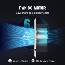 6 In. X 12 In. Register Booster Fan, Quiet Vent Booster Fan Fits Register Holes For Heating Cooling Smart Vent, White -Fire Place Store vevor grow room ventilation zcztqfsb612ina6r5v5 4f 1000