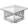 13 In. X 17 In. Square Adjustable Mesh Chimney Cap In Stainless Steel