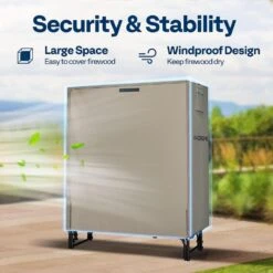 2 Ft. Heavy Duty 600D Oxford Log Rack Cover With Zipper 13 2 Ft. Heavy Duty 600D Oxford Log Rack Cover With Zipper -Fire Place Store vivohome firewood racks vh1485 76 1000