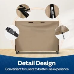 5 Ft. Heavy Duty 600D Oxford Log Rack Cover With Zipper 10 5 Ft. Heavy Duty 600D Oxford Log Rack Cover With Zipper -Fire Place Store vivohome firewood racks vh1488 1f 1000