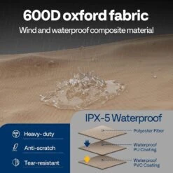 12 Ft. Heavy Duty 600D Oxford Log Rack Cover With Zipper -Fire Place Store vivohome firewood racks vh1491 4f 1000