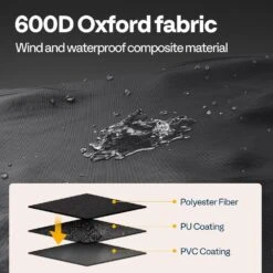 40 In. Heavy Duty Indoor/Outdoor Round Firewood Log Rack With Cover -Fire Place Store vivohome firewood racks vh1494 fa 1000