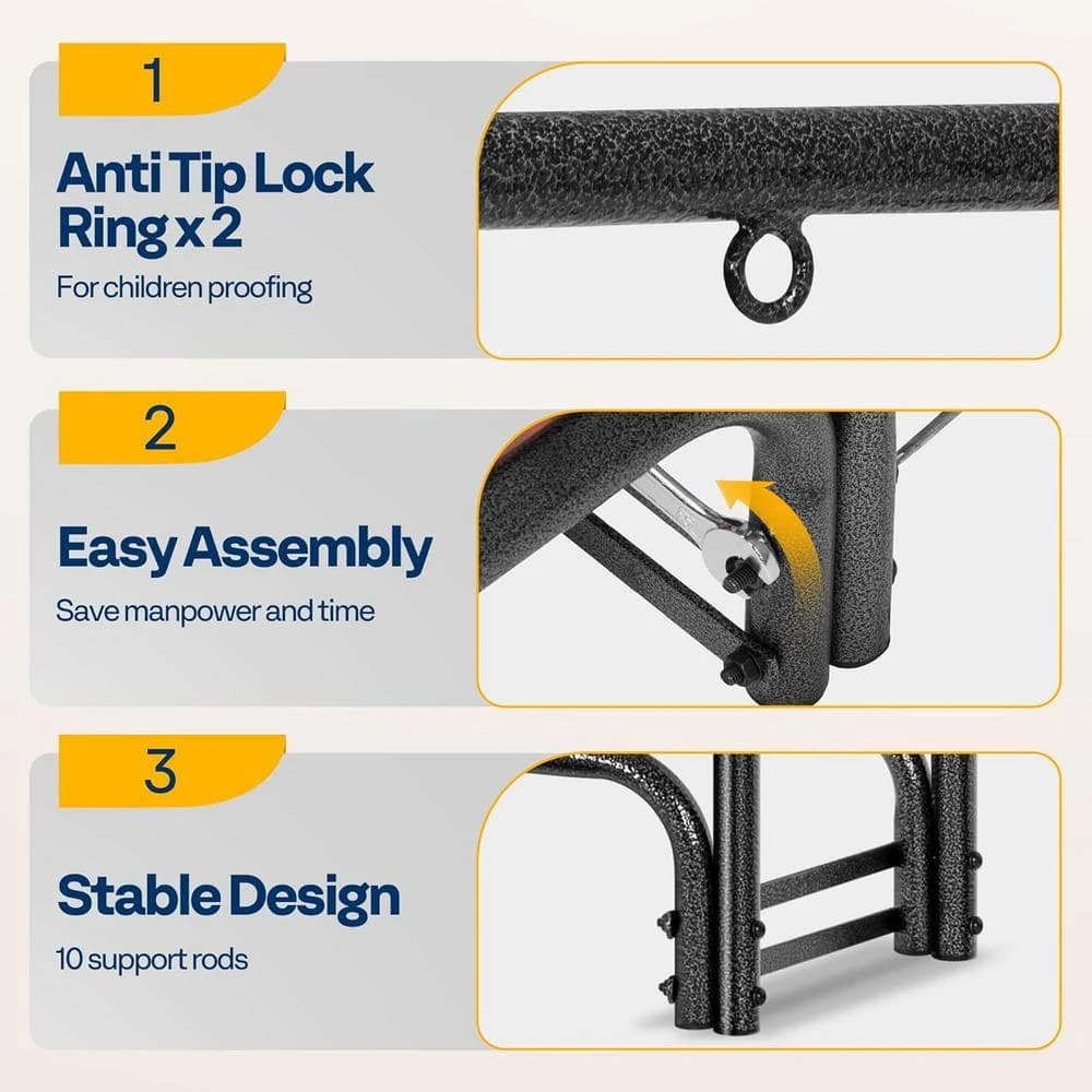 8 Ft. 95 In. Heavy Duty Indoor/Outdoor Adjustable Firewood Rack With Carrier Bag 4 8 Ft. 95 In. Heavy Duty Indoor/Outdoor Adjustable Firewood Rack With Carrier Bag - Image 4