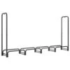 8 Ft. 95 In. Heavy Duty Indoor/Outdoor Adjustable Firewood Rack With Carrier Bag