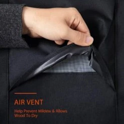 4 Ft. Waterproof 600D Oxford Outdoor Firewood Rack Cover With Zipper And Tapes -Fire Place Store vivohome firewood racks x001vs4fvl 44 1000