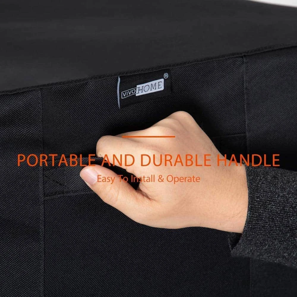 8 Ft. Waterproof 600D Oxford Outdoor Firewood Rack Cover With Zipper And Tapes 5 8 Ft. Waterproof 600D Oxford Outdoor Firewood Rack Cover With Zipper And Tapes - Image 5