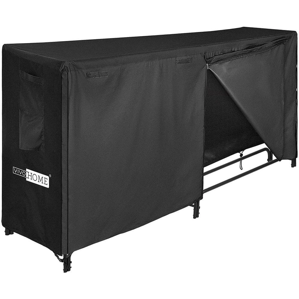 96 In. Heavy-Duty Indoor Outdoor Firewood Rack With Cover 1 96 In. Heavy-Duty Indoor Outdoor Firewood Rack With Cover