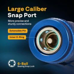 High Low Side R1234yf Quick Couplers Adapter With 1/4 In. Male Port For Air Conditioning Evacuation And Recharging -Fire Place Store vivohome grow room ventilation vh1446 fa 1000