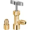 R134a Can Tap Valve Puncture Style With Tank Adapter For 1/4 In. And 1/2 In. AC Charging Hoses
