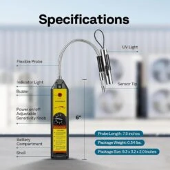 HVAC Refrigerant Freon Leak Detector With LED Light -Fire Place Store vivohome hvac tools vh1466 76 1000