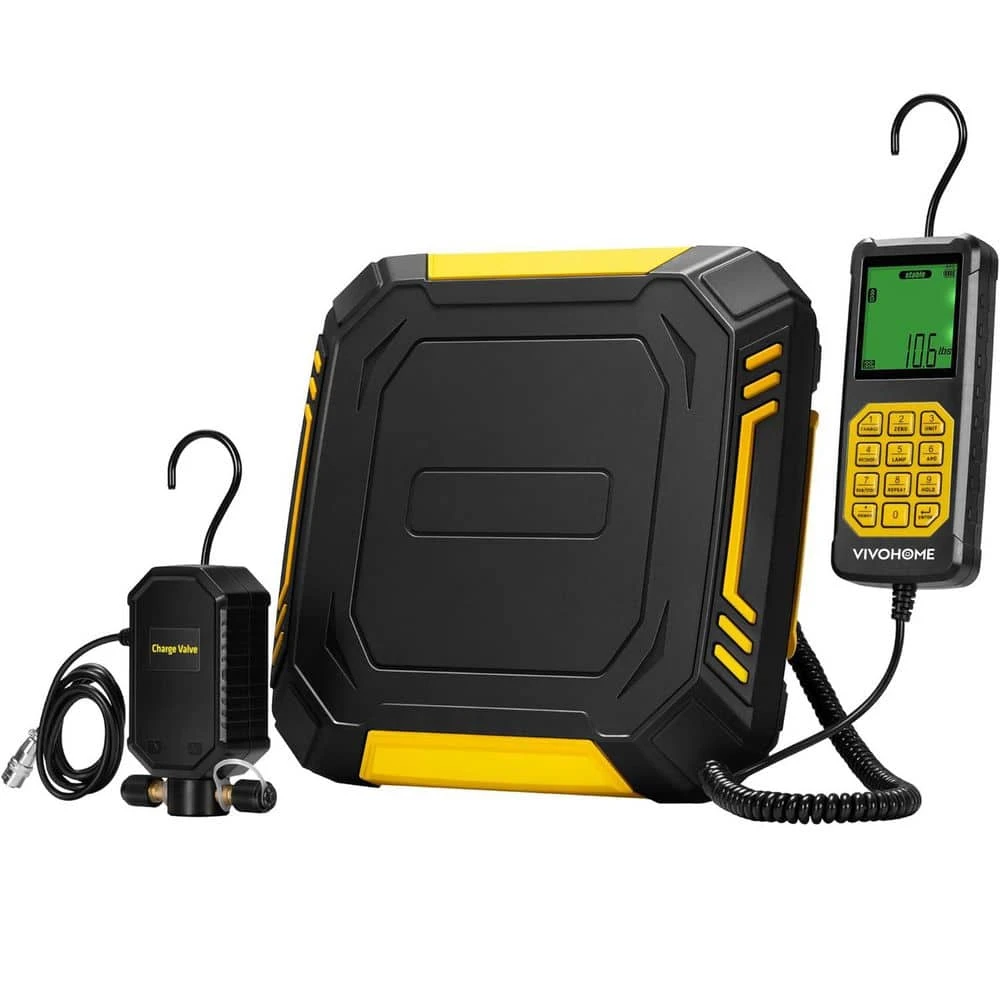 220 Lbs Digital Electronic Refrigerant Scale With Separate Auto-Dosing Charge Valve For Freon Recover Charge 1 220 Lbs Digital Electronic Refrigerant Scale With Separate Auto-Dosing Charge Valve For Freon Recover Charge