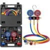Automotive 3-Way Manifold Gauge Set, Compatible With A1 And A2L Refrigerants