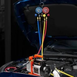 Automotive Household 4-Way Manifold Gauge Set, Compatible With A1 And A2L Refrigerants -Fire Place Store vivohome hvac tools vh1772 c3 1000