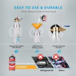 AC Flush Kit Air Conditioning Flushing Gun With Barometer -Fire Place Store vivohome hvac tools vh658 44 1000