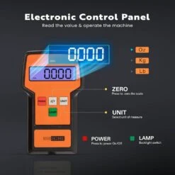 220 Lbs. Capacity High Precision Electronic Digital Weight Scale With Case In Orange -Fire Place Store vivohome hvac tools wal vh104us or 1f 1000