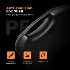 220 Lbs. Capacity High Precision Electronic Digital Weight Scale With Case In Orange -Fire Place Store vivohome hvac tools wal vh104us or fa 1000