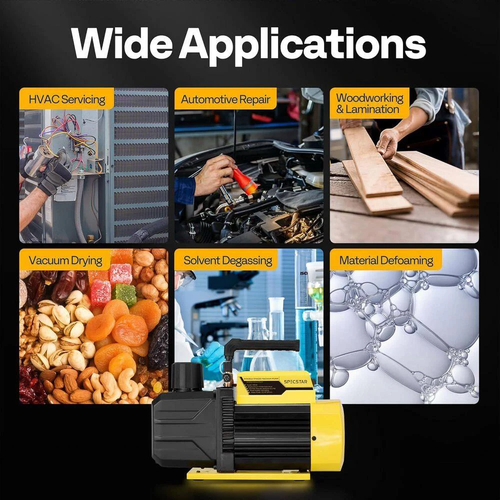 110-Volt 1/2 HP 5 CFM Dual Stage Rotary Vane Air Vacuum Pump 5 110-Volt 1/2 HP 5 CFM Dual Stage Rotary Vane Air Vacuum Pump - Image 5