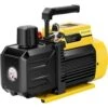3/4 HP 7.2 CFM 110-Volt Dual Stage Rotary Vane HVAC Air Vacuum Pump With 2 Oil Bottles