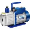 1/2 HP 5 CFM 110V Dual Stage HVAC Vacuum Pump For Air Conditioner Servicing Resin Degassing With 2 Oil Bottles