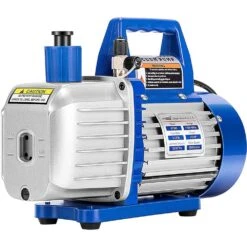 110-Volt 1/2 HP 5 CFM Dual Stage Rotary Vane HVAC Air Vacuum Pump With Oil Bottle