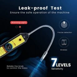 110V 1/3 HP 4CFM Single Stage Rotary Vane Air Vacuum Pump And R134a AC Manifold Gauge Set Kit With Leak Detector In Red -Fire Place Store vivohome hvac tools x0037dg5ur 44 1000