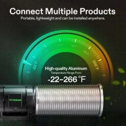 4 In. X 8 Ft. Aluminum Flexible Dryer Vent Hose With 2-Clamps For HVAC Ventilation -Fire Place Store vivosun gas fittings connectors 306104 48j 44 1000