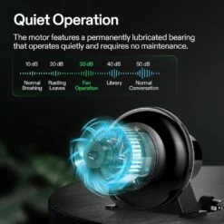 4 In. 195 CFM Inline Duct Ventilation Fan -Fire Place Store vivosun grow room ventilation 306101w 4j 44 1000