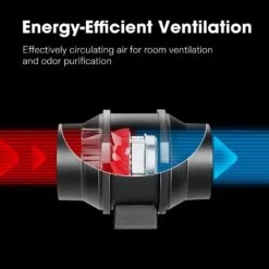4 In. 190 CFM Inline Duct Fan With Variable Speed Controller -Fire Place Store vivosun grow room ventilation 306201p 4 4f 1000