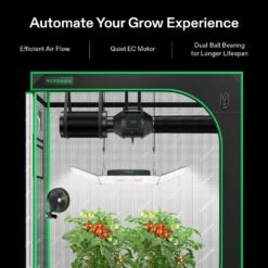 AeroZesh S6 6 In. 405 CFM Inline Duct Fan With E12 Speed Controller 12 AeroZesh S6 6 In. 405 CFM Inline Duct Fan With E12 Speed Controller -Fire Place Store vivosun grow room ventilation wal vsv azs6 c3 1000