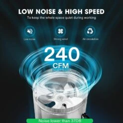 6 In. 240 CFM Inline Duct Fan With 5.5 Ft. Grounded Power Cord 9 6 In. 240 CFM Inline Duct Fan With 5.5 Ft. Grounded Power Cord -Fire Place Store vivosun grow room ventilation x000yyf4a9 1f 1000