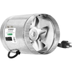 6 In. 240 CFM Inline Duct Fan With 5.5 Ft. Grounded Power Cord