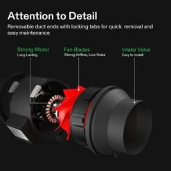 6 In. 390 CFM Inline Fan With Speed Controller, 6 In. Carbon Filter And 16 Ft. Of Ducting -Fire Place Store vivosun grow room ventilation x002cq7abd 4f 1000