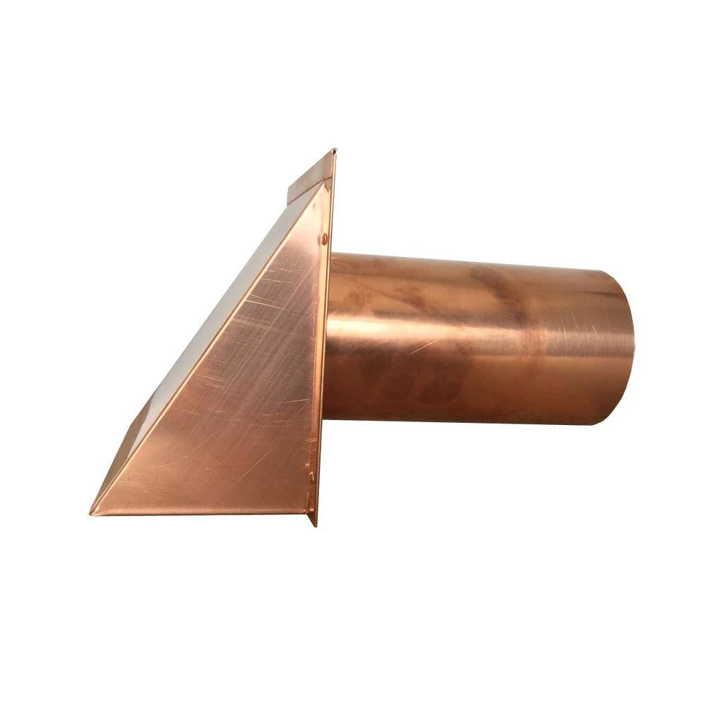 4 In. Round Copper Vent With Damper Only 2 4 In. Round Copper Vent With Damper Only - Image 2