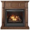 FDI32R-M-WN Full Size Dual Fuel Ventless Fireplace - 32,000 BTU, Remote Control, Walnut Finish