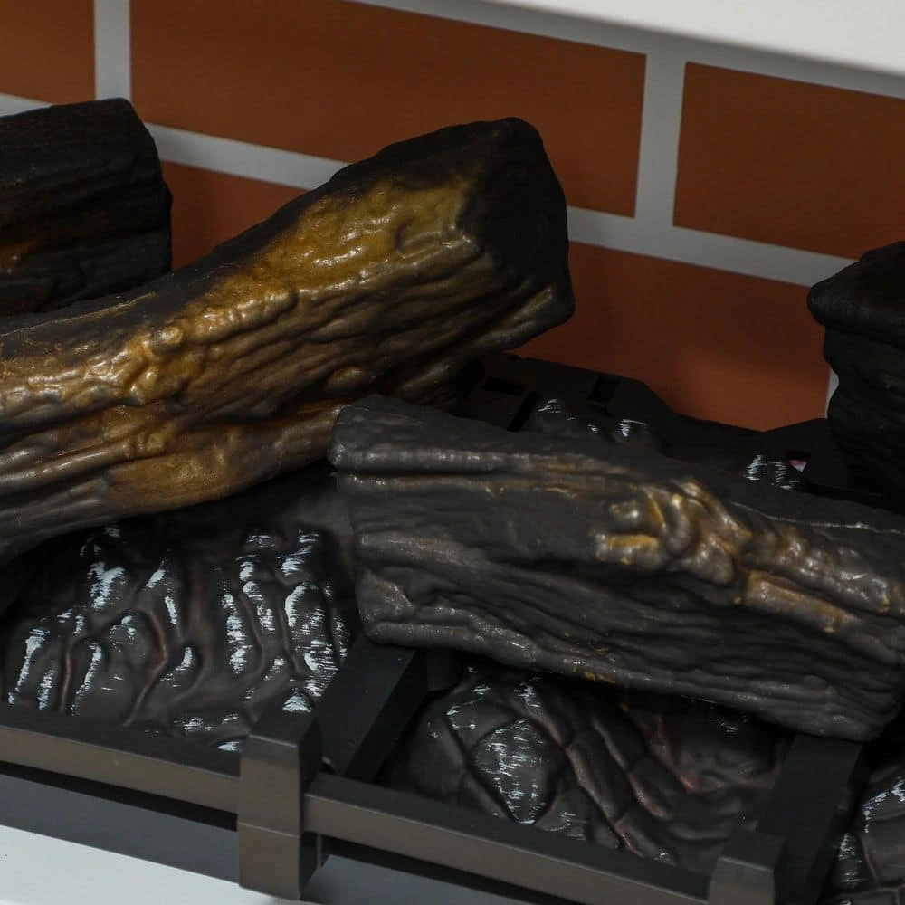 24 In. White Freestanding Metal Electric Fireplace Stove With Remote, Realistic 3D Flame Effect, Overheat Protection 7 24 In. White Freestanding Metal Electric Fireplace Stove With Remote, Realistic 3D Flame Effect, Overheat Protection - Image 7