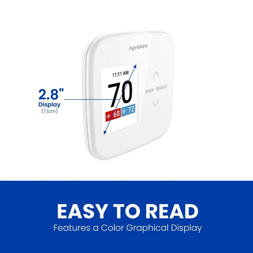 7-Day Universal Wi-Fi Programmable Thermostat With LCD Screen, Temperature Sensor, Humidity/Ventilation Control 3 7-Day Universal Wi-Fi Programmable Thermostat With LCD Screen, Temperature Sensor, Humidity/Ventilation Control - Image 3