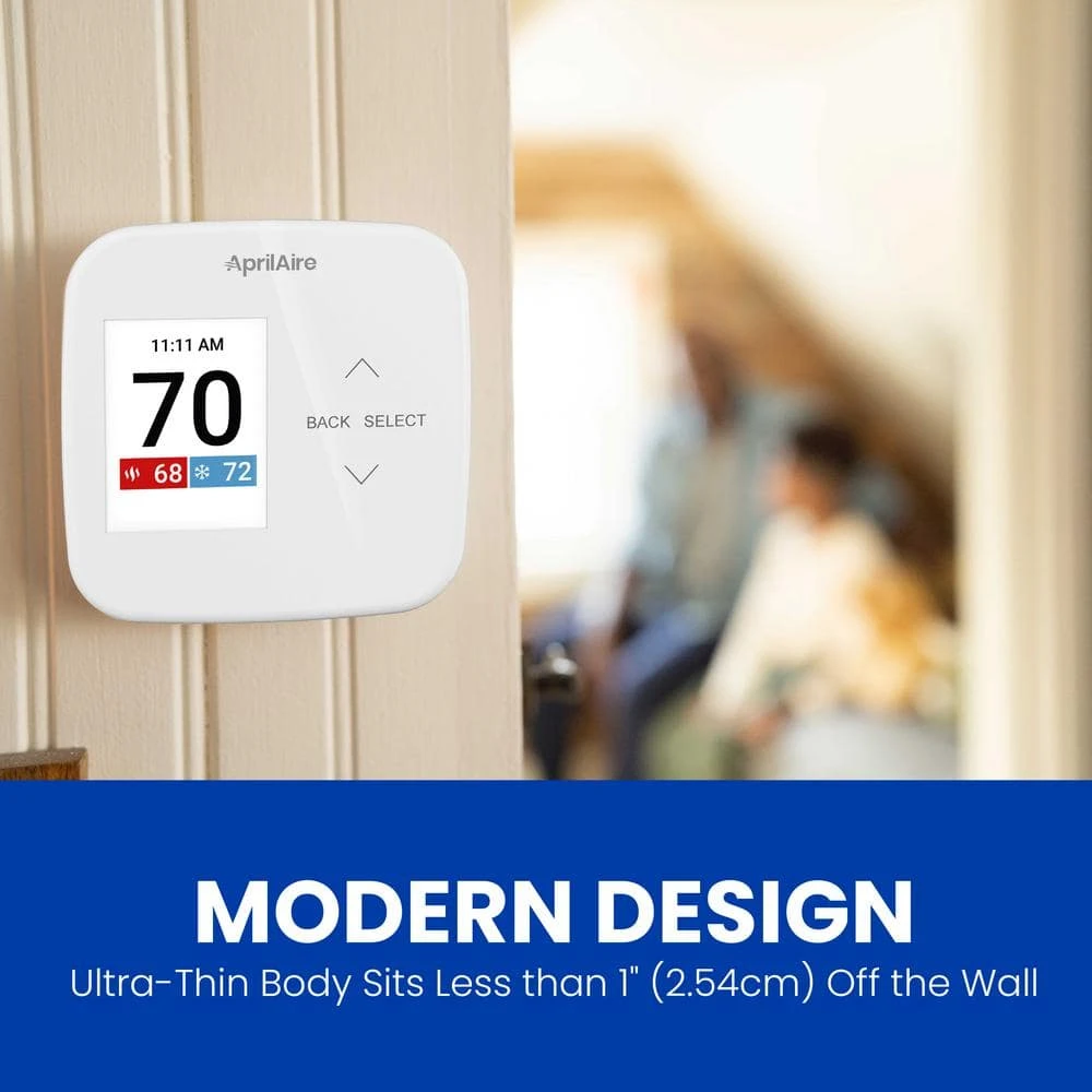 7-Day Universal Wi-Fi Programmable Thermostat With LCD Screen, Temperature Sensor, Humidity/Ventilation Control 6 7-Day Universal Wi-Fi Programmable Thermostat With LCD Screen, Temperature Sensor, Humidity/Ventilation Control - Image 6