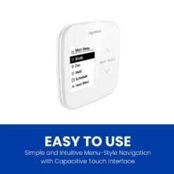 7-Day Universal Wi-Fi Programmable Thermostat With LCD Screen, Temperature Sensor, Humidity/Ventilation Control 17 7-Day Universal Wi-Fi Programmable Thermostat With LCD Screen, Temperature Sensor, Humidity/Ventilation Control -Fire Place Store white aprilaire programmable thermostats s86wmupr a0 1000