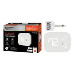 Wi-Fi And Bluetooth Enabled Smart Programmable Thermostat With Schedules Powered By Hubspace 25 Wi-Fi And Bluetooth Enabled Smart Programmable Thermostat With Schedules Powered By Hubspace -Fire Place Store white commercial electric programmable thermostats htsa15cwb 44 1000