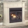 Dual Fuel Ventless Gas Fireplace 32,000 BTU, Remote Control, Antique White Finish
