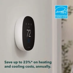 Smart Thermostat Essential Learning Programmable Thermostat -Fire Place Store white ecobee programmable thermostats eb state7 01 c3 1000