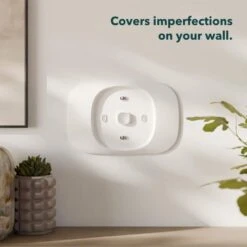 Smart Thermostat Trim Plate For Essential Smart Thermostat -Fire Place Store white ecobee thermostat lockboxes eb state7tpr 01 4f 1000