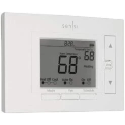 Sensi 7-day Programmable Wi-Fi Smart Thermostat, No C-Wire Required For Most Systems 27 Sensi 7-day Programmable Wi-Fi Smart Thermostat, No C-Wire Required For Most Systems -Fire Place Store white emerson programmable thermostats st55 31 1000