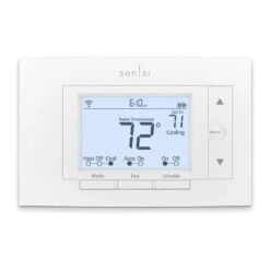 Sensi 7-day Programmable Wi-Fi Smart Thermostat, No C-Wire Required For Most Systems