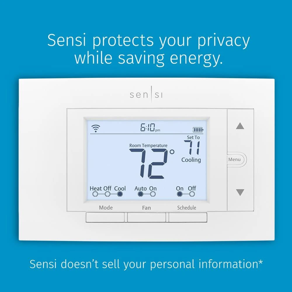Sensi 7-day Programmable Wi-Fi Smart Thermostat, No C-Wire Required For Most Systems 7 Sensi 7-day Programmable Wi-Fi Smart Thermostat, No C-Wire Required For Most Systems - Image 7